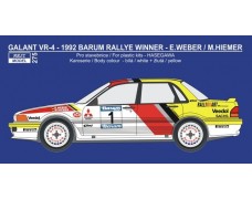 Decal – Mitsubishi Galant - 1992 Barum rallye winner - Weber / Hiemer